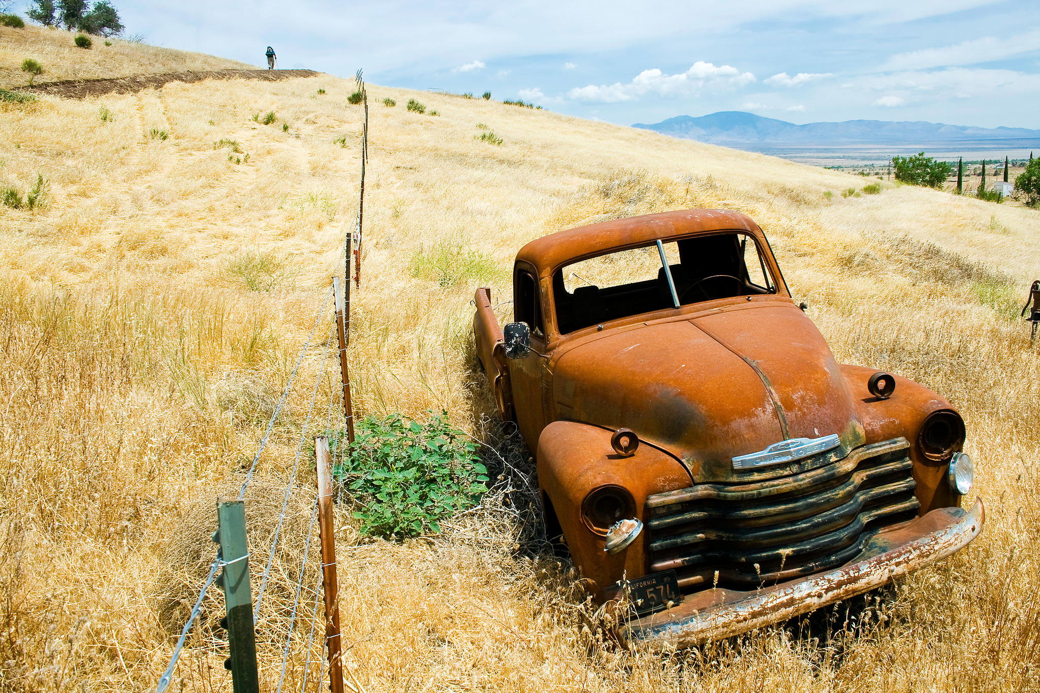 A rusty Chevy Truck on Tejon Ranch